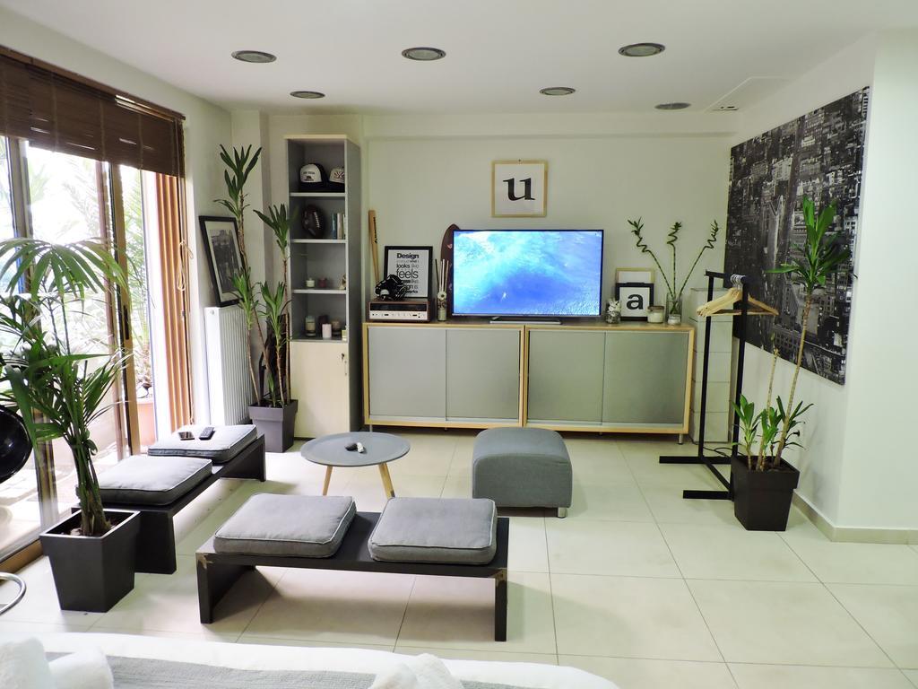 Апартаменты Luxurious Loft With Garden Афины Экстерьер фото